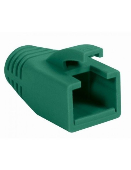 RJ45 plug beschermkap, 8mm kabelingang, groen, verpakking 10 stuks - Intellinet 790994