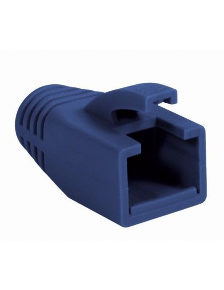 RJ45 Stecker-Schutzkappe, 8mm Kabeleintritt, blau, 10er-Pack - Intellinet 790970