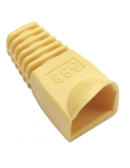 Capot de protection pour plug RJ45, orifice d'entrée 6,2mm, jaune - Intellinet 504386