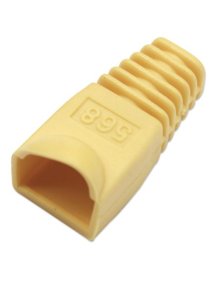 RJ45 plug boot, 6.2mm cable entry, yellow - Intellinet 504386