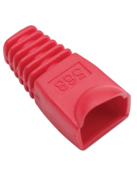 Capot de protection pour plug RJ45, orifice d'entrée 6,2mm, rouge - Intellinet 504379