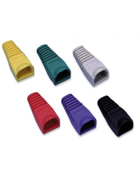RJ45 plug beschermkap, 6,2mm kabelingang, rood - Intellinet 504379