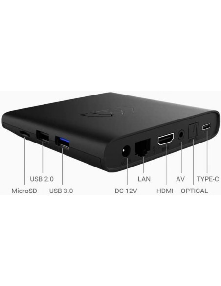 Smart Android TV BoxQ 4K decoder with DVB-T2 dongle, Google Assistant, Dolby Audio, Wi-Fi -  DPATV2