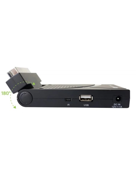 Decoder ontvanger digitale terrestrische DVB-T/T2 H.265 HEVC 10bit, USB, HDMI, SCART, afstandsbediening - TECHLY 360981