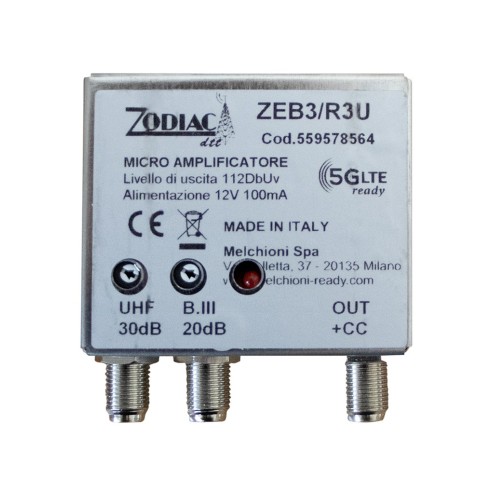 Amplificatore sur mât, 2 entrées e 1...