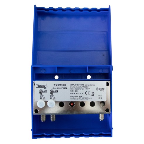 Pole-mount amplifier, 2 inputs e 1...