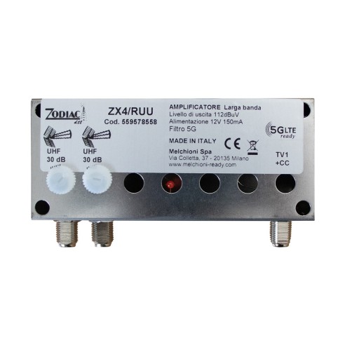 Pole-mount amplifier, 2 inputs e 1...