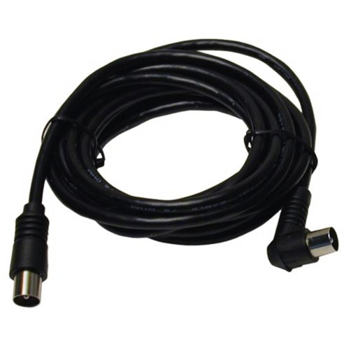 TV cable with 90° angled IEC male and...