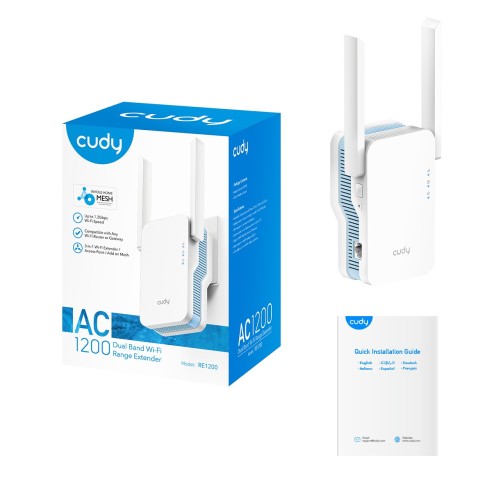 AC1200 Dual Band WiFi Mesh Repeater,...
