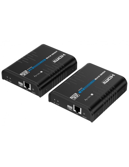 HDMI 4K@60Hz KVM Extender über Cat.5/6 bis 120 m, mit USB und KVM pass-back - Techly 623356