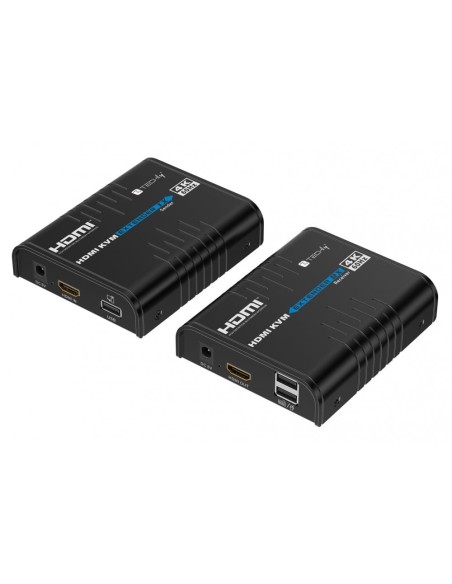 HDMI 4K@60Hz KVM Extender over Cat.5/6 up to 120 m, with USB and KVM pass-back - Techly 623356