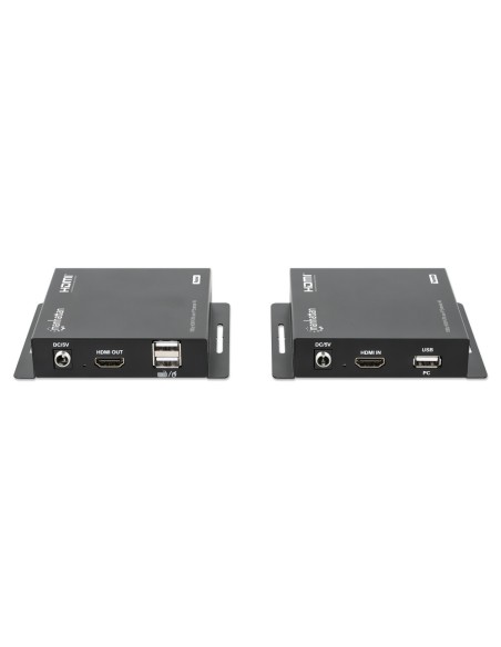 HDMI Over IP KVM Extender Kit 1080p@60Hz bis 120 m, USB, 3D - Manhattan 208413