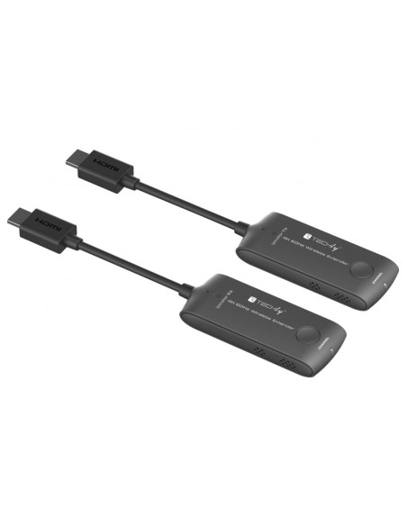 Wireless HDMI Extender 5 GHz 4K@60Hz up to 20 m, HDMI 2.0, 18 Gbps - Techly 369489