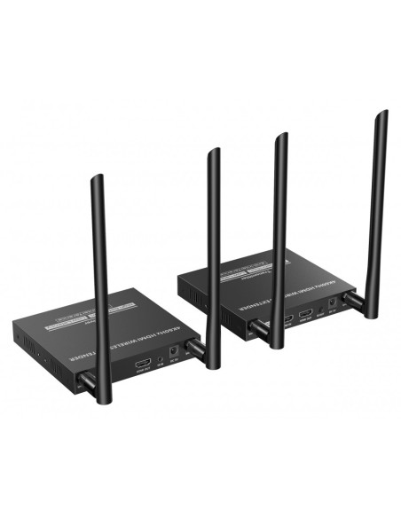 WLAN HDMI Extender Kit 5 GHz 4K@60Hz bis 50 m, IR pass-back - Techly 368222