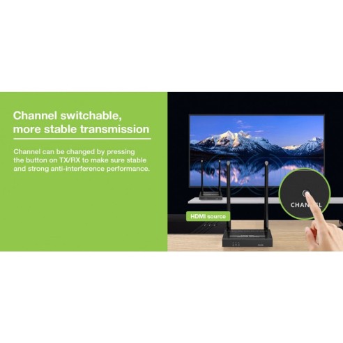 WLAN HDMI Extender Kit 5 GHz 4K@60Hz...