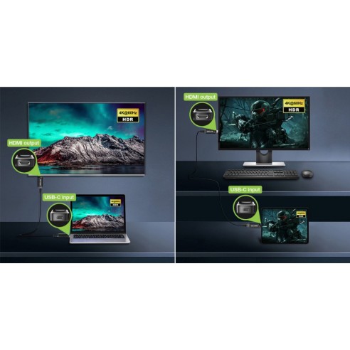 USB-C auf HDMI 4K Extender über...