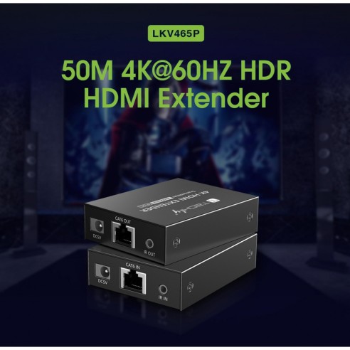 Extender HDMI 4K@60Hz sur Cat.6/6a/7...