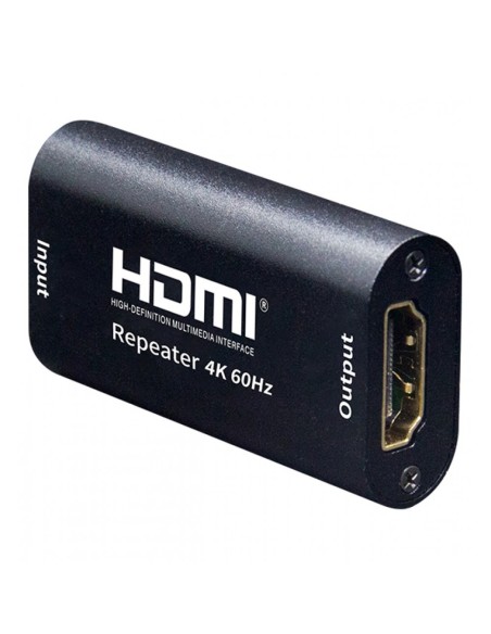 HDMI 2.0 Repeater 4K@60Hz tot 40 m, HDCP 2.2, 3D, 600 MHz - Techly 366808