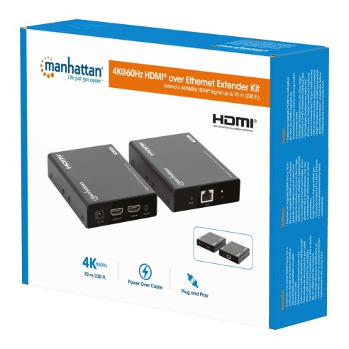 HDMI Over Ethernet 4K@60Hz Extender...