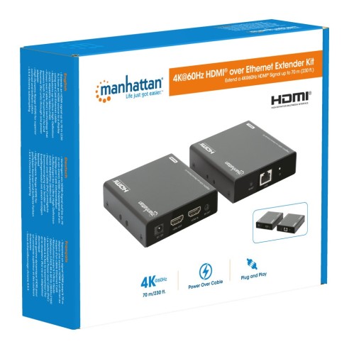 HDMI Over Ethernet 4K@60Hz Extender...