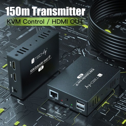 HDMI KVM Extender Ontvanger over...