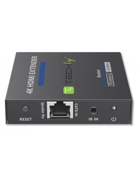 HDMI 4K@60Hz 18 Gbps HDR10 Extender über Cat.6/6a/7 bis 70 m, Nulllatenz - Techly 364187