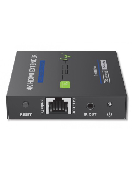HDMI 4K@60Hz 18 Gbps HDR10 Extender over Cat.6/6a/7 up to 70 m, zero latency - Techly 364187
