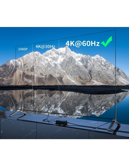 HDMI 4K@60Hz 18 Gbps HDR10 Extender über Cat.6/6a/7 bis 70 m, Nulllatenz - Techly 364187
