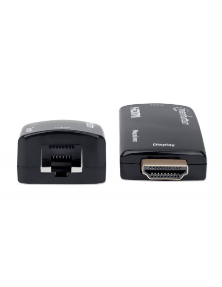 Kompakter HDMI Over Ethernet 1080p Extender bis 60 m, Micro-USB - Manhattan 207539