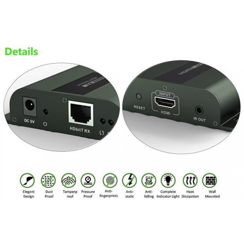 Extender HDMI avec IR sur Cat.6...