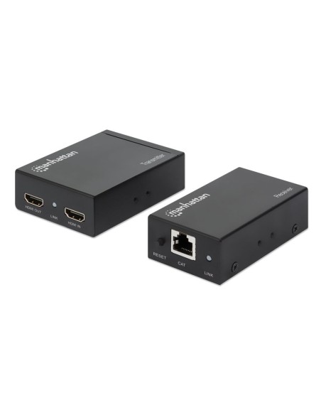 HDMI Over Ethernet 1080p Extender Kit tot 50 m, IR, 340 MHz - Manhattan 207461