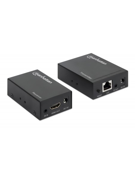 Kit Extender HDMI Over Ethernet 1080p jusqu'à 50 m, IR, 340 MHz - Manhattan 207461