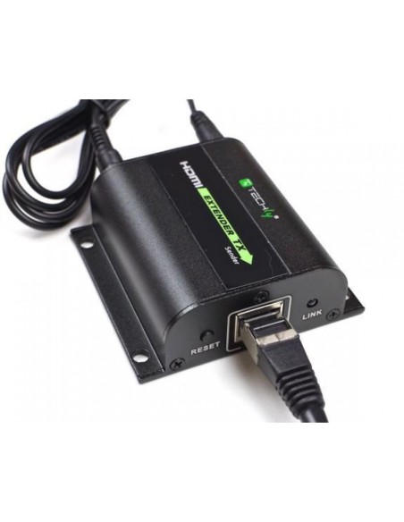 Full HD 3D HDMI Extender mit IR über Cat.5E/6/6a/7 bis 60 m, selbstregulierend - Techly 020355