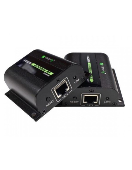 Full HD 3D HDMI Extender with IR over Cat.5E/6/6a/7 up to 60 m, self-adjusting - Techly 020355