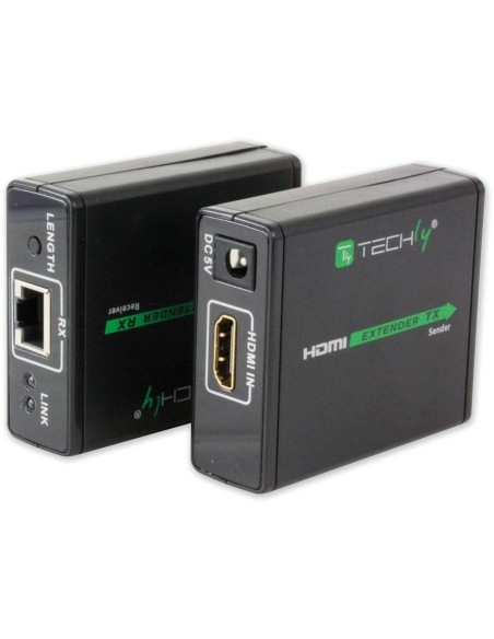 Extender HDMI Full HD 3D sur Cat.5E/6/6a/7 jusqu'à 60 m - Techly 309739