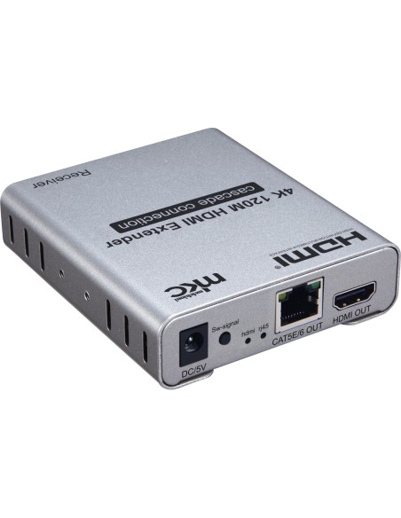 Extenseur HDMI 1.4b 4K@30Hz jusqu'à 120 m, cascade, Kit TX+RX - MKC MK-02ESC