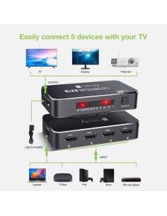 Switch HDMI 2.0b 5in 1out... 2