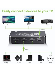Switch HDMI 2.0b 3in 1out... 2