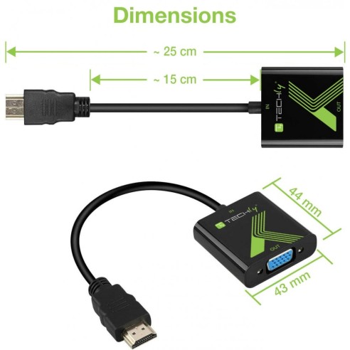 HDMI zu VGA 1920x1200 Konverterkabel,...