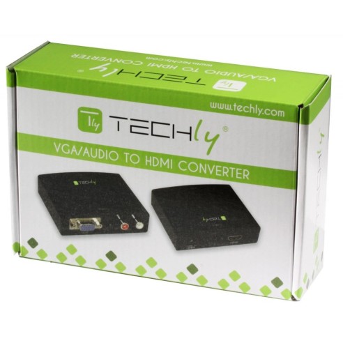 VGA en stereo R/L audio naar HDMI...