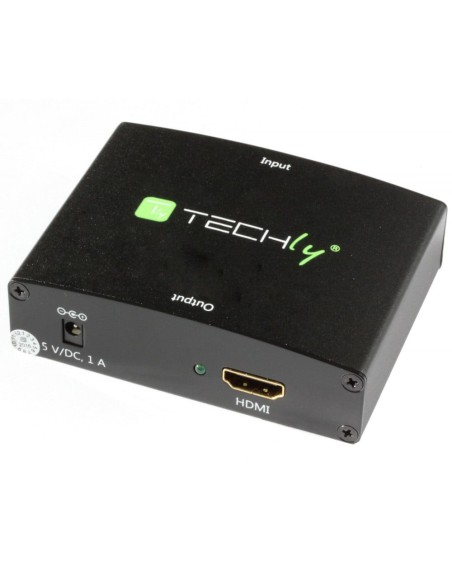 Convertisseur VGA et audio stéréo R/L vers HDMI, Full HD 1080p, alimentation incluse - Techly 301627