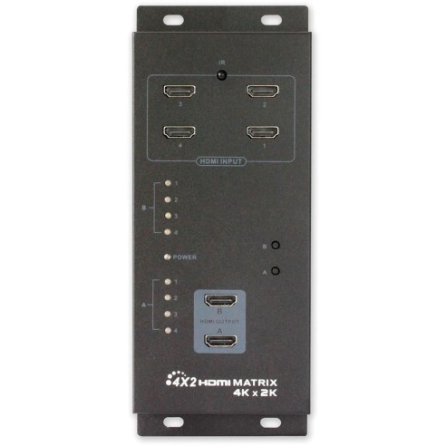 Matrice HDMI 1.4 avec 4 entrées et 2...