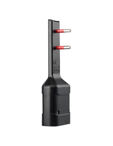 Ultraplatte adapterstekker 10A/USB type A QC18W en USB-C PD20W, zwart, Emilia-serie Flat - Rosi RS7712NC