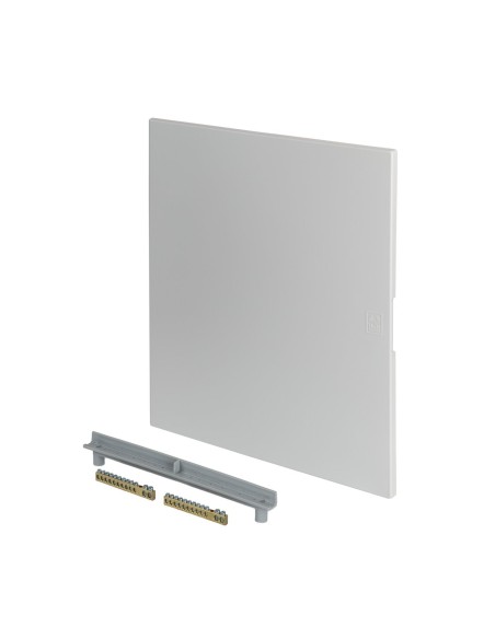 Face avant du tableau de distribution Essenza, ultra-mince 11 mm, 24 modules, blanc, IP40, équipée - Elettrocanali EC63224CE