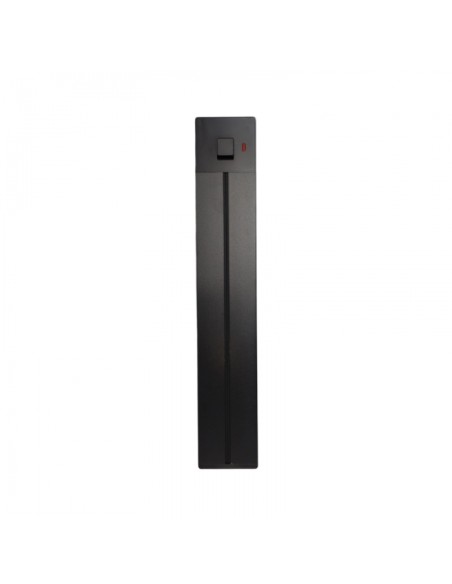 Electrified track for plug-and-play system, with power button, 16A, 80cm, black - Ettroit ETB4005