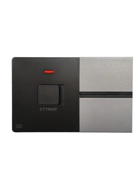 Elektrifizierte Schiene für Plug-&-Play-System, mit Einschaltknopf, 16 A, 80 cm, grau – Ettroit ETG4005