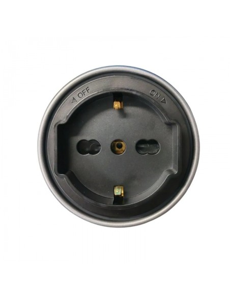 Toma Schuko, para sistema de riel «plug&play», negra, 16 A - Ettroit ETB2102